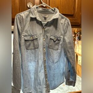 Old Navy Light Blue Denim Shirt